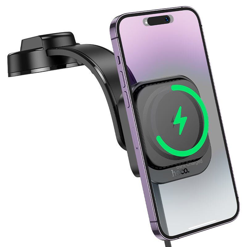 Автомобільний тримач HOCO HW24 бездротова зарядка Автомобільний тримач HOCO HW24 бездротова зарядка